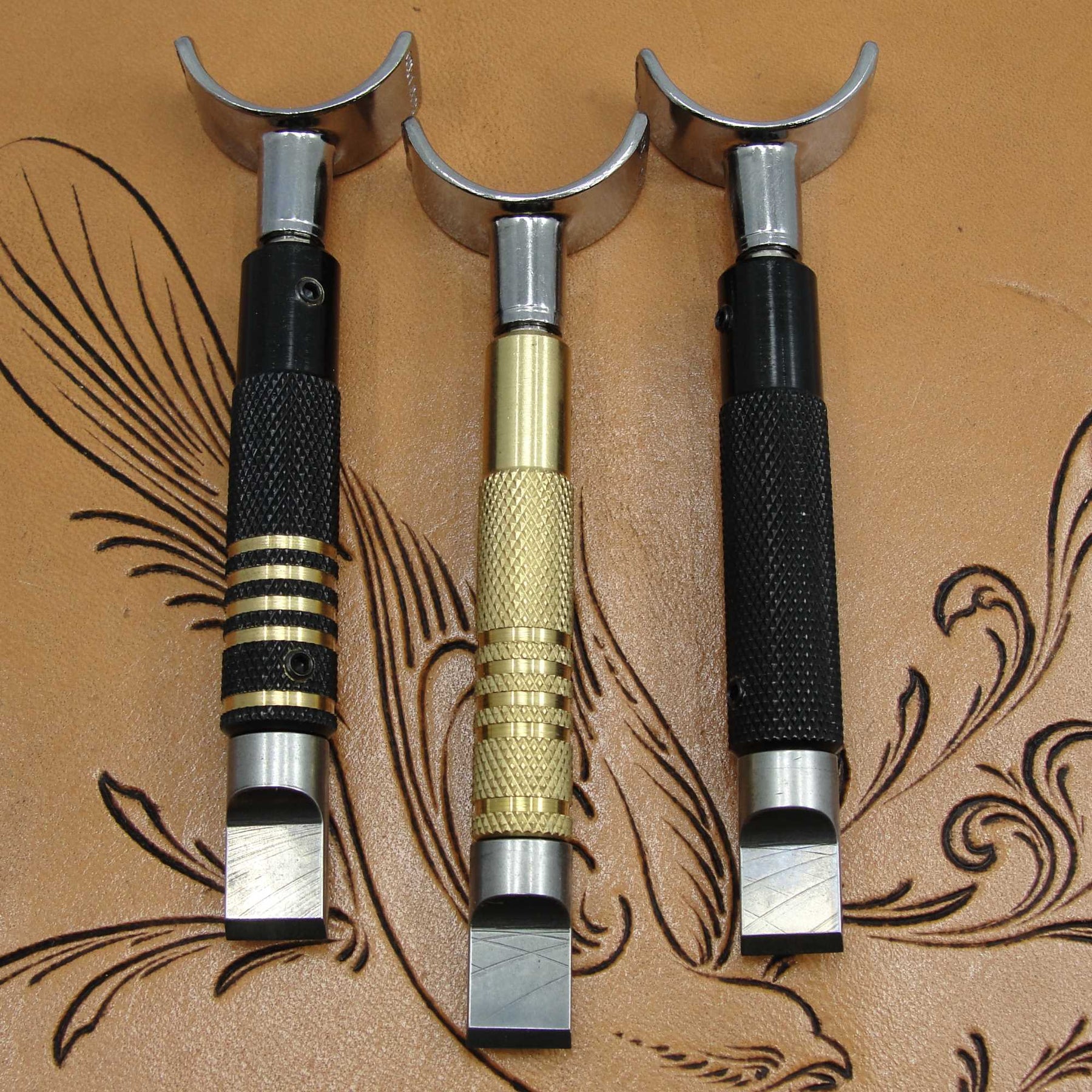 Tebru Ball Bearing Swivel Knife Tungsten Steel Adjustable DIY Hand-Made  Leather Carving Tool,Leather Carving Knife 