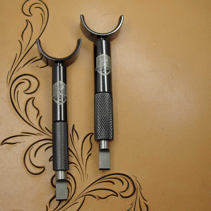 Premium Double Bearing Swivel Knife, 1/4" Blade, Leather Carving Tool