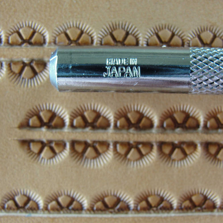 3-Petal Border Leather Stamp, D503, Stamping Tool