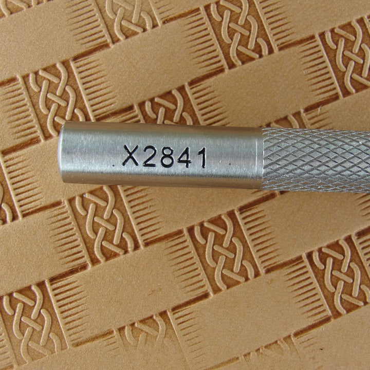 Large Celtic Basket Weave Stamp, Leather Stamping Tool, Stainless Steel