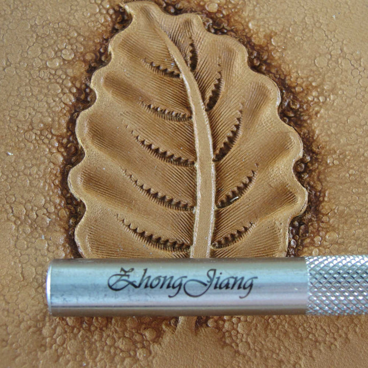 Fine Leaf Liner Stamp, Leather Stamping Tool, Stainless Steel