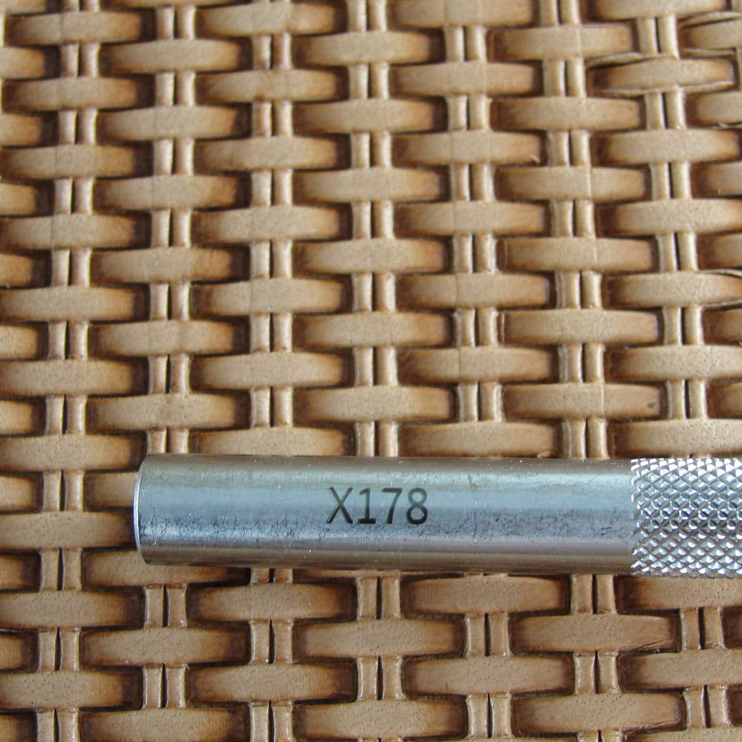 Double Bar Basket Weave Stamp, Leather Stamping Tool, Stainless Steel