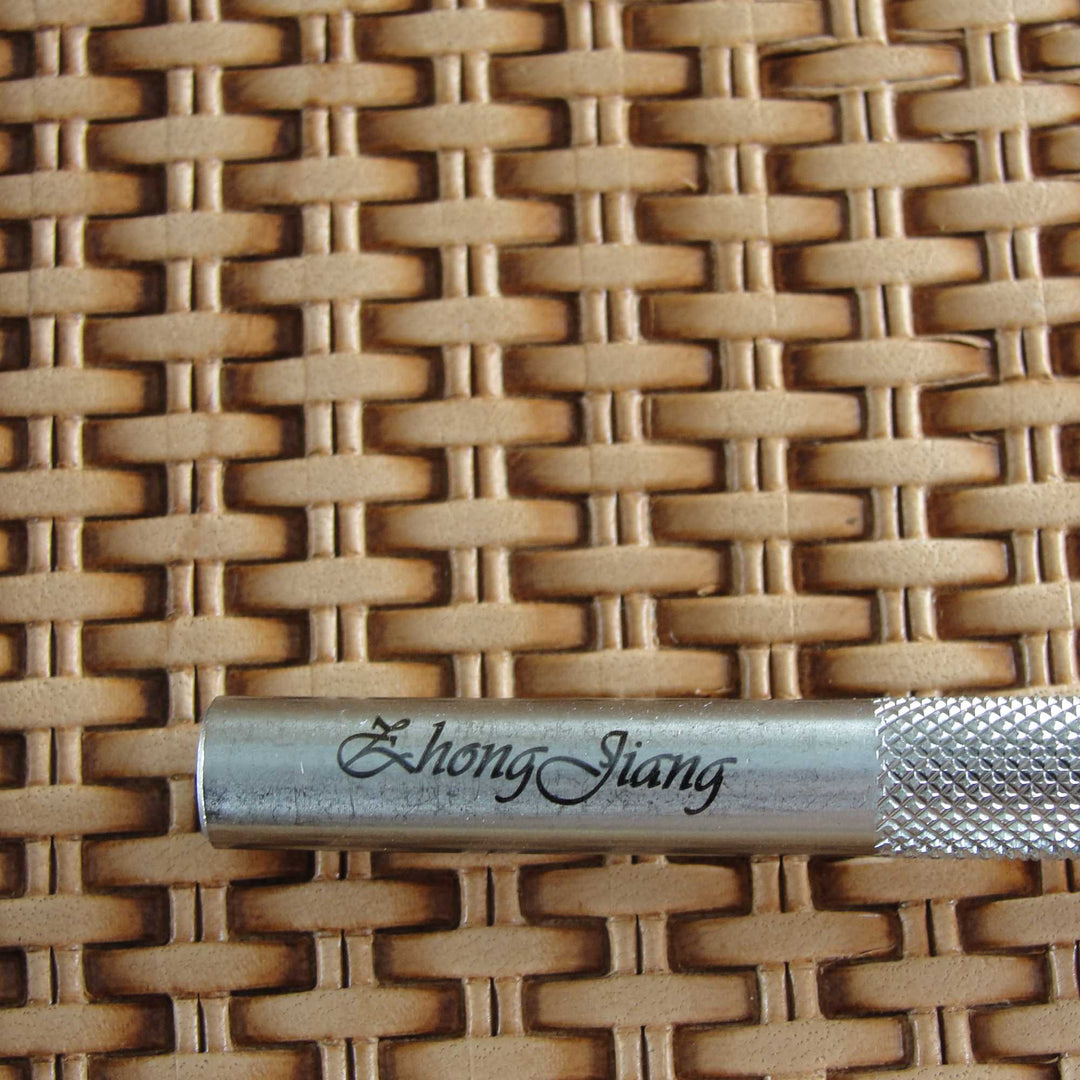 Double Bar Basket Weave Stamp, Leather Stamping Tool, Stainless Steel