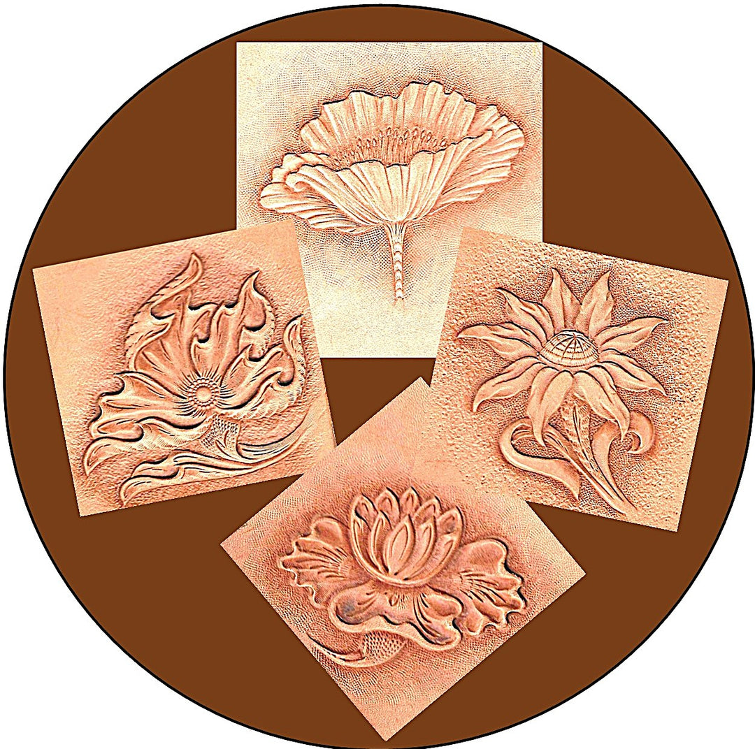 100 Flower Patterns for Leather