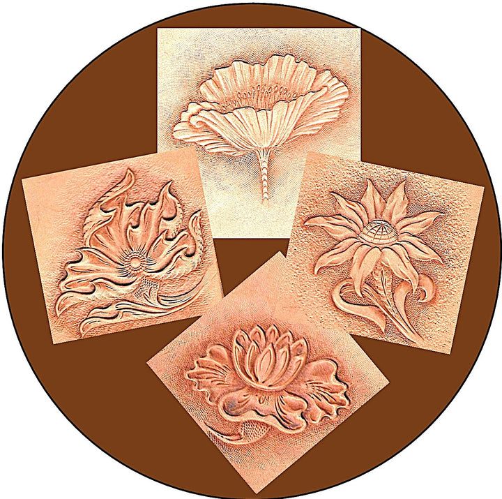 100 Flower Patterns for Leather