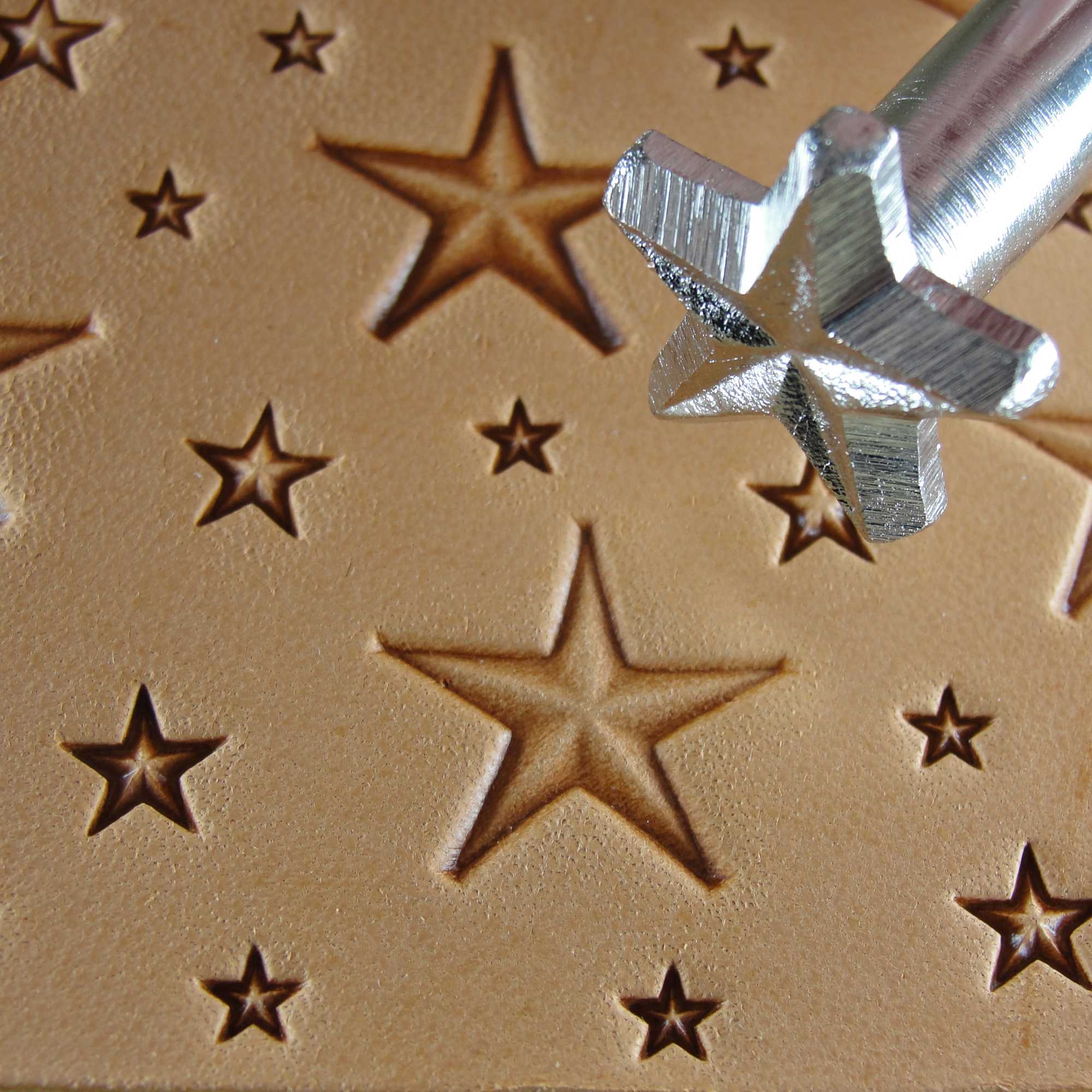Large Star Geometric Leather Stamping Tool, Z785 | Pro Leather Carvers