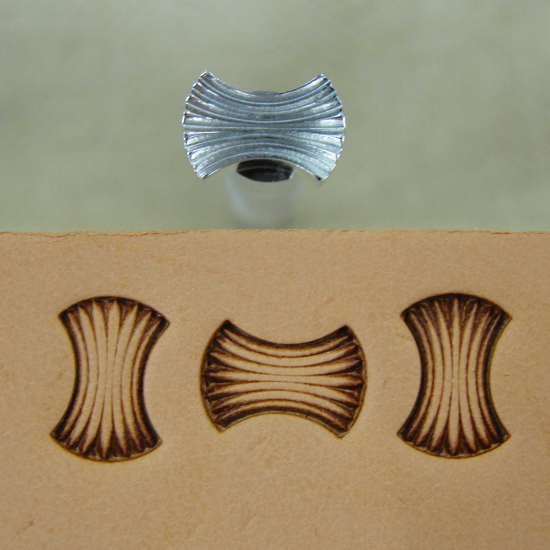 Axe Head Basket Weave Stamp, Leather Stamping Tool, Stainless Steel
