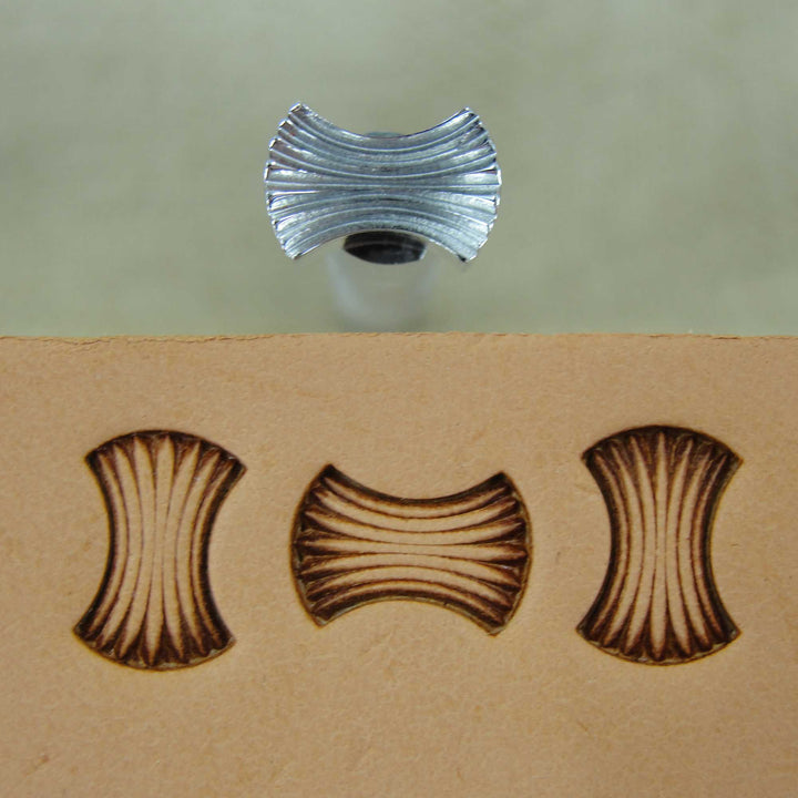 Axe Head Basket Weave Stamp, Leather Stamping Tool, Stainless Steel