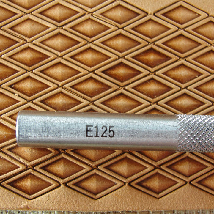 Small Hollow Diamond Geometric Stamp, Leather Stamping Tool, Stainless Steel
