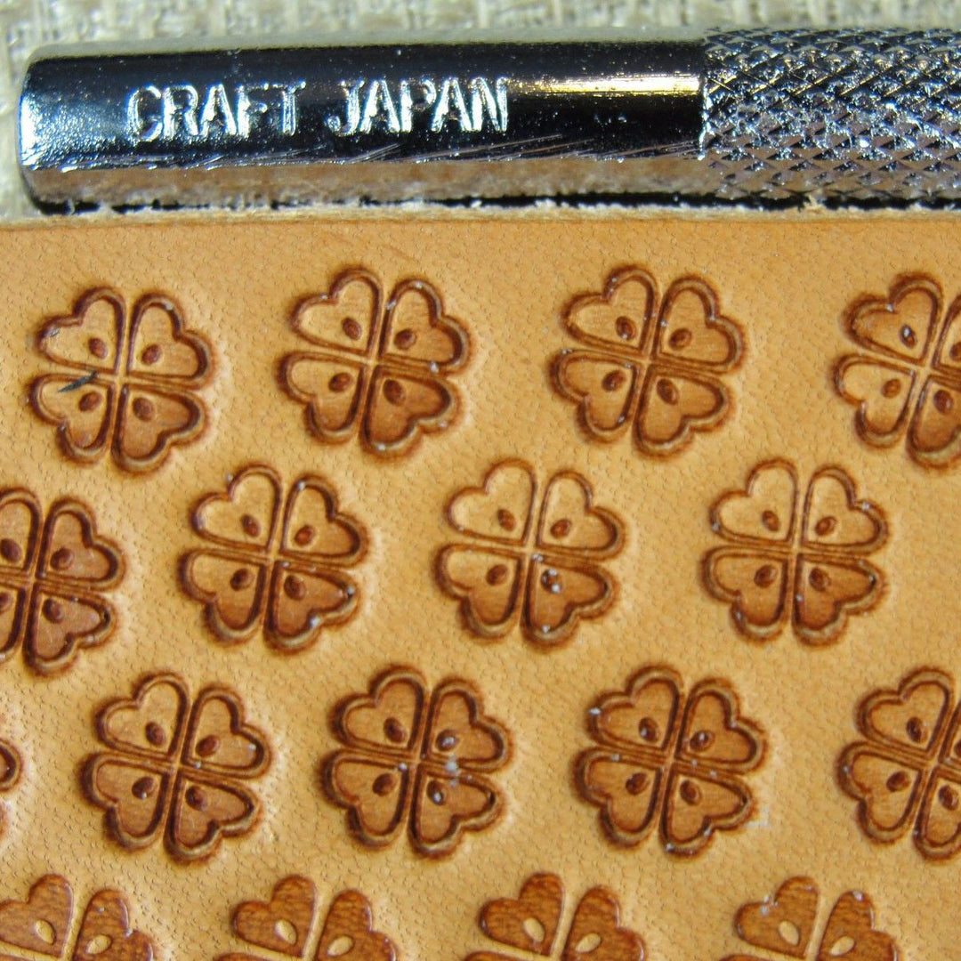 O8-2 Four Leaf Clover Leather Stamp - Japan | Pro Leather Carvers