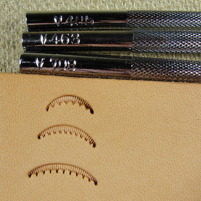 Fine Scalloped Veiner Leather Stamping Tool Set | Pro Leather Carvers