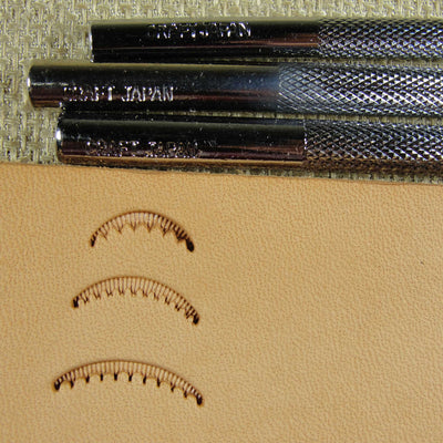 Fine Scalloped Veiner Leather Stamping Tool Set | Pro Leather Carvers