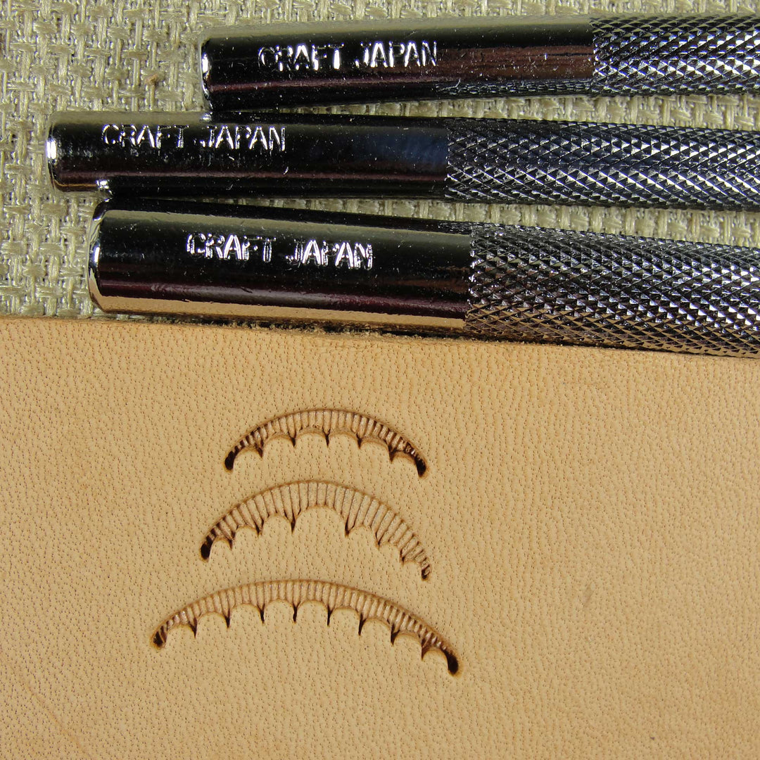 Scalloped Veiner Leather Stamping Tool Set | Pro Leather Carvers