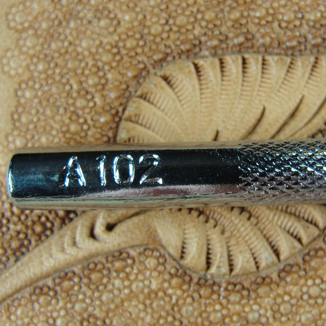 A102 Round Background Leather Stamping Tool | Pro Leather Carvers