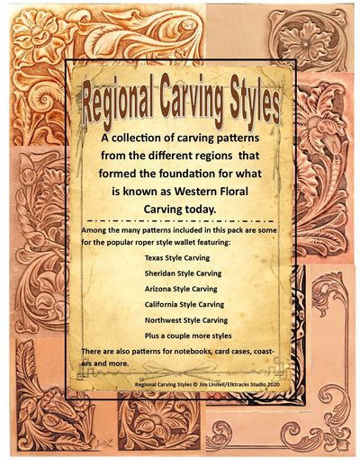 Regional Carving Style Patterns by Jim Linnell | Pro Leather Carvers