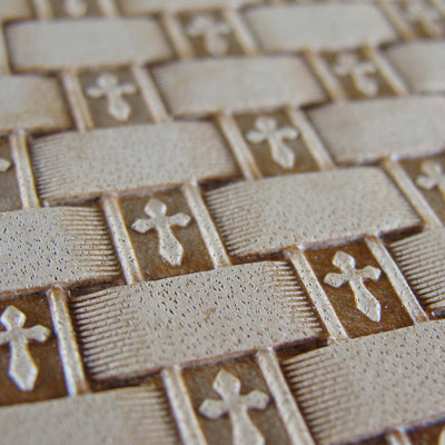 Cross Basket Weave Stamp - Stainless Steel | Pro Leather Carvers