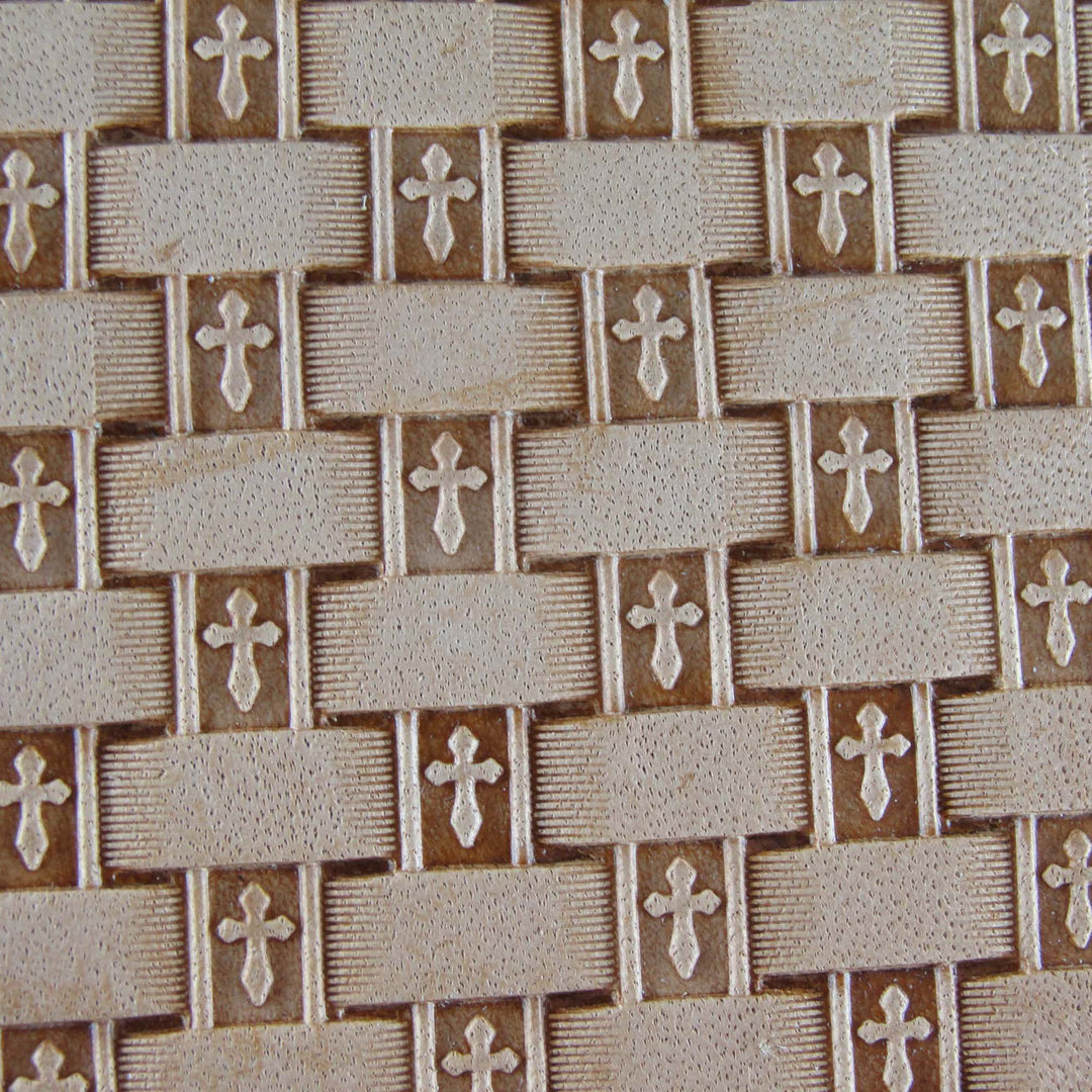 Cross Basket Weave Stamp - Stainless Steel | Pro Leather Carvers