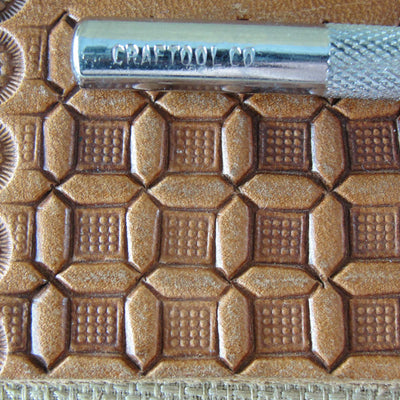 Vintage Craftool Co. #548 Waffle Geometric Stamp | Pro Leather Carvers
