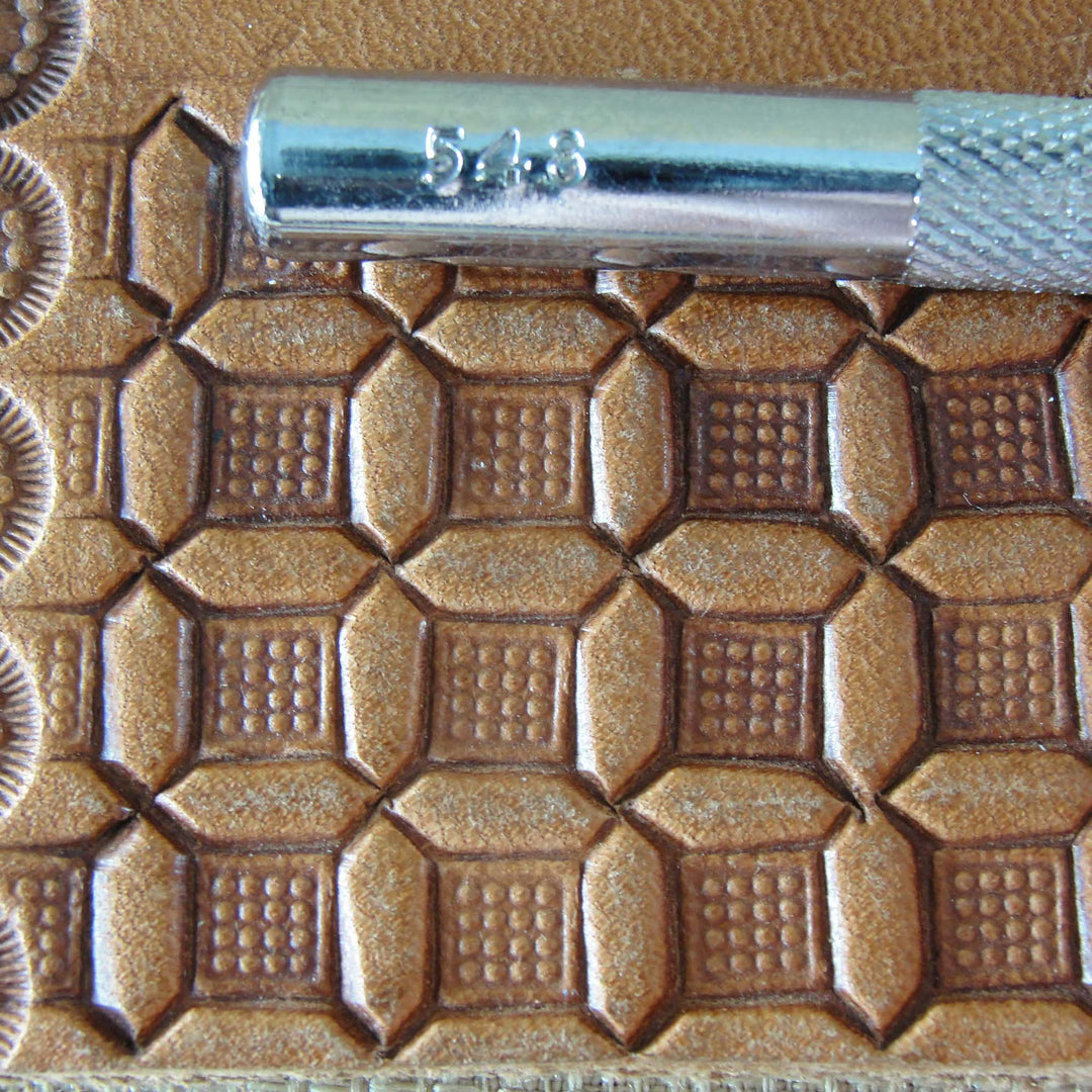 Vintage Craftool Co. #548 Waffle Geometric Stamp | Pro Leather Carvers