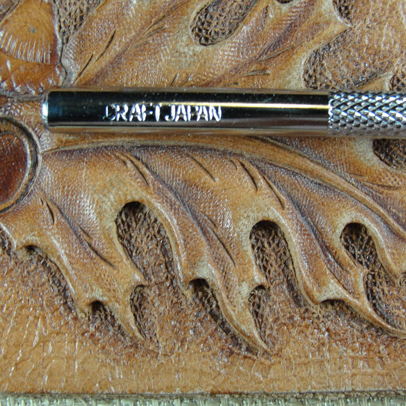 P370 Checkered Thumb Print Leather Stamping Tool | Pro Leather Carvers