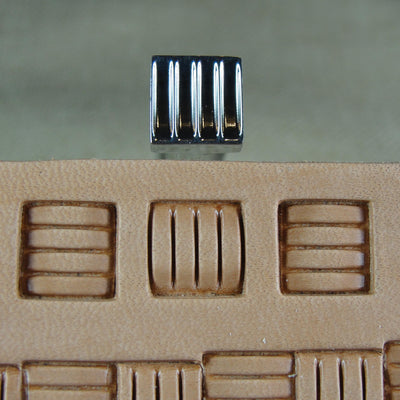 4 Post Long Block Basket Stamp - Barry King | Pro Leather Carvers