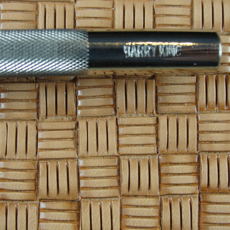 4 Post Long Block Basket Stamp - Barry King | Pro Leather Carvers