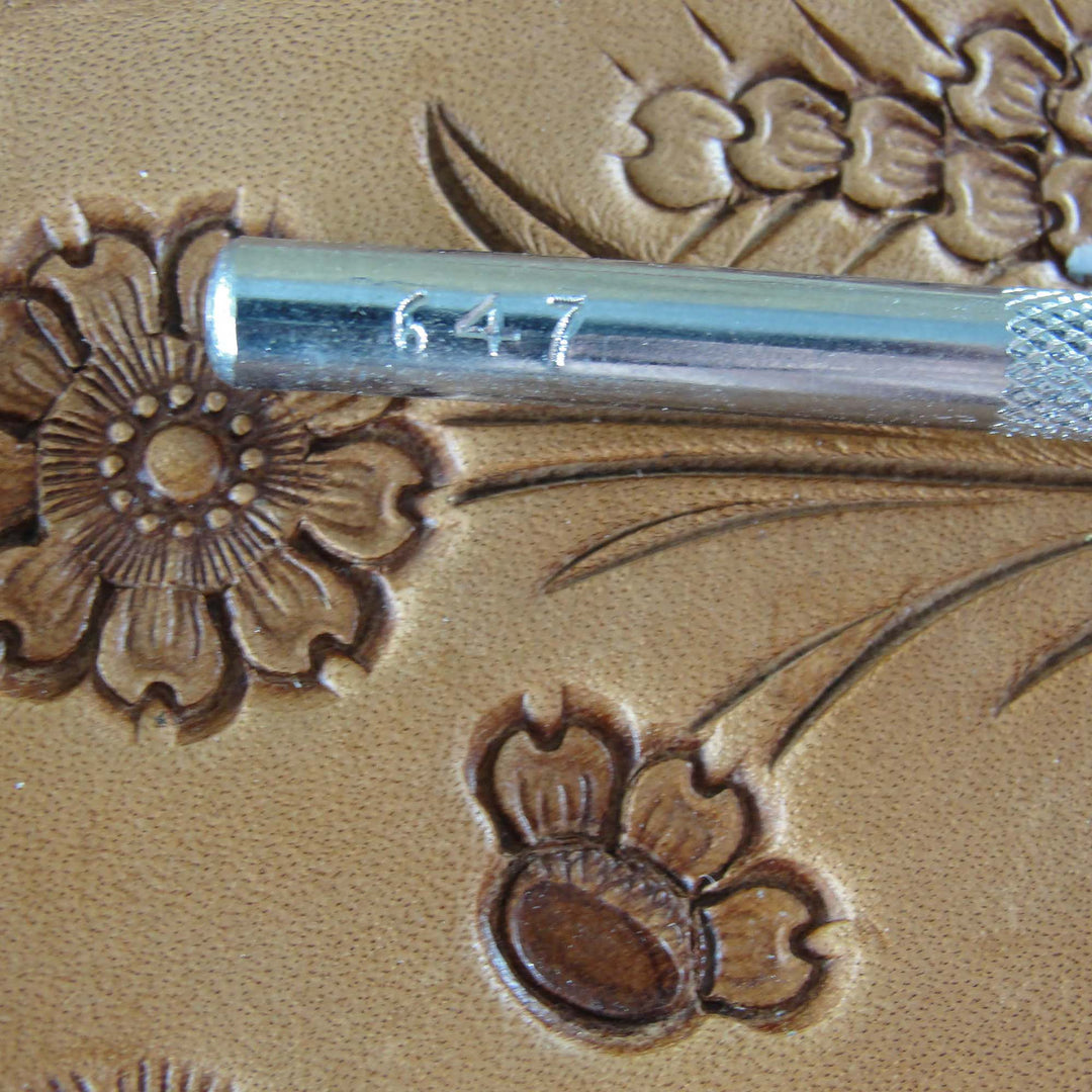 Vintage Craftool Co. #647 Flower Petal Stamp | Pro Leather Carvers