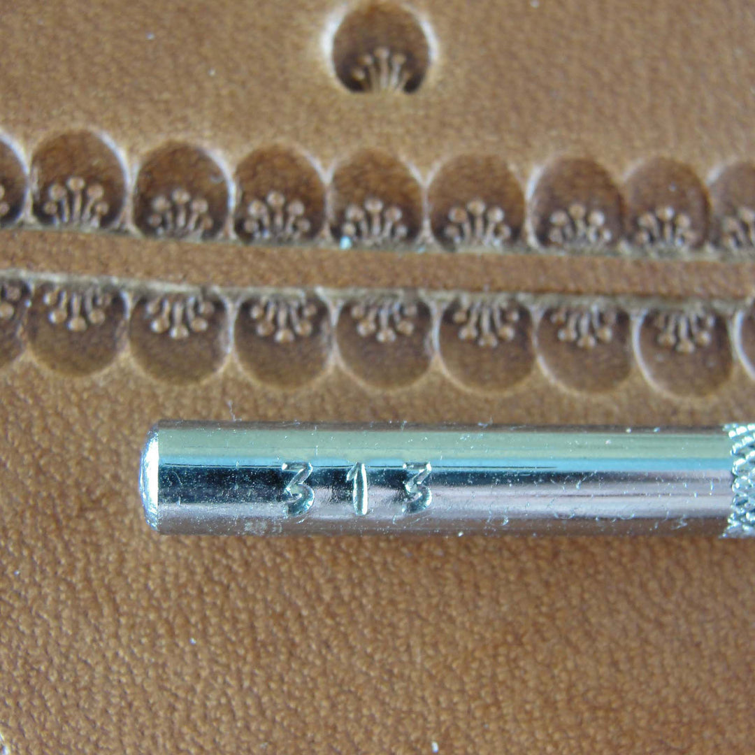 Vintage Craftool Co. #313 5-Seed Border Stamp | Pro Leather Carvers