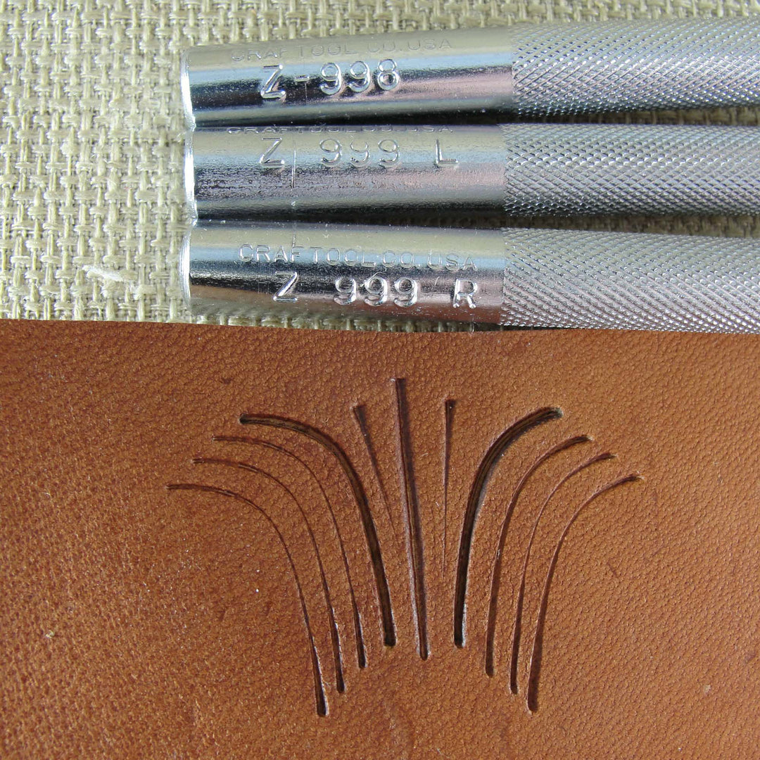 Vintage Craftool Co. USA Decorative Cut Set | Pro Leather Carvers