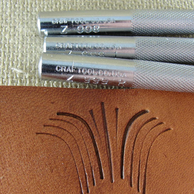 Vintage Craftool Co. USA Decorative Cut Set | Pro Leather Carvers