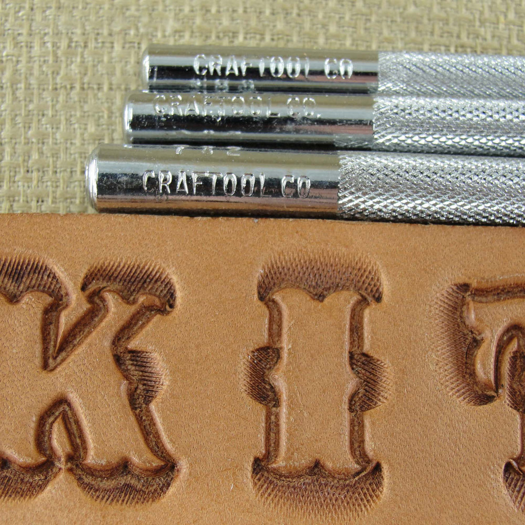 Vintage Craftool Co - Alphabet Beveler Stamps | Pro Leather Carvers