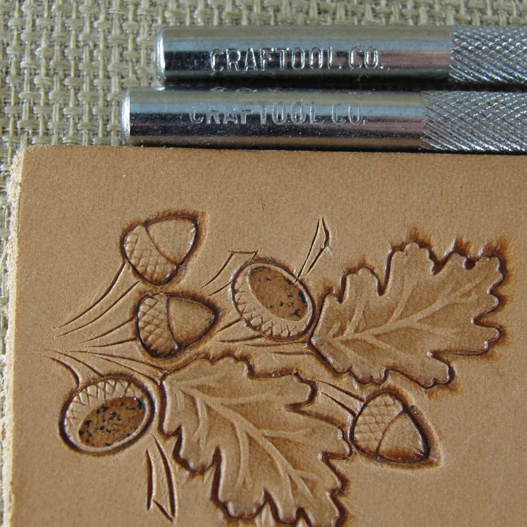 Vintage Craftool Co - #552/560 Acorn Stamp Set | Pro Leather Carvers
