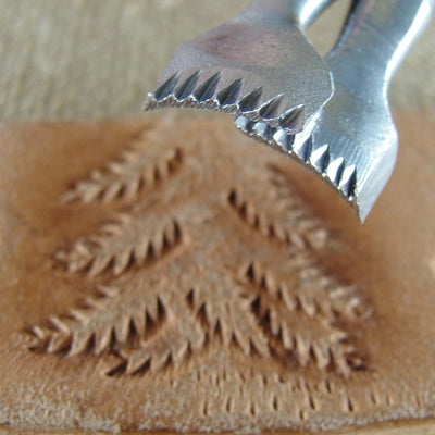 Vintage Craftool Co. USA #F914L/R Pine Tree Set | Pro Leather Carvers