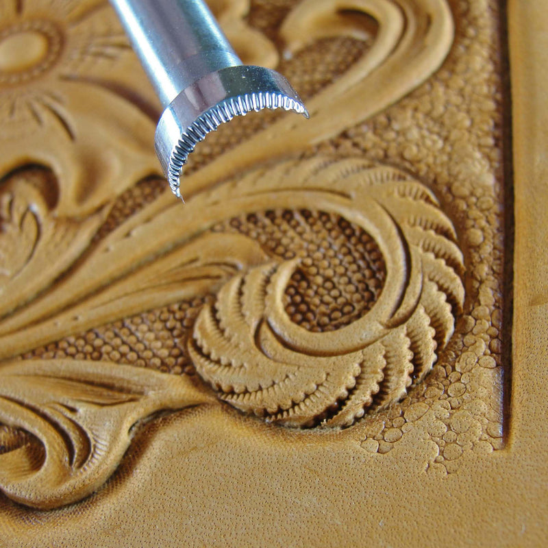 Scalloped Veiner Stamping Tool - Stainless Steel | Pro Leather Carvers