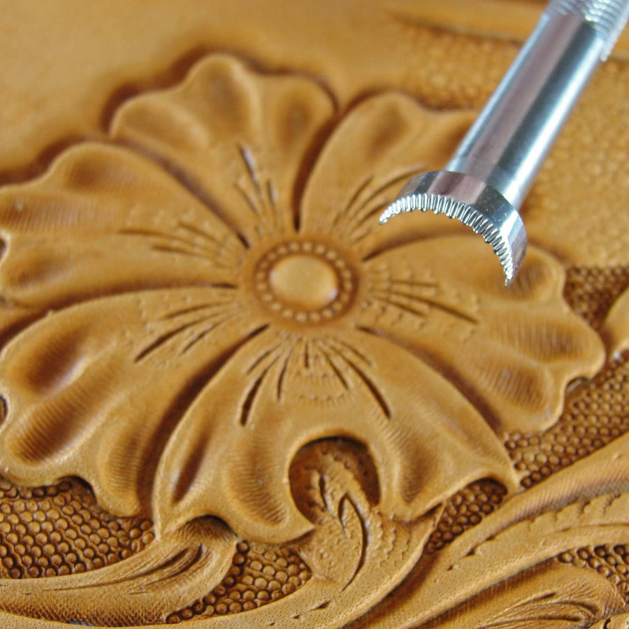 Scalloped Veiner Stamping Tool - Stainless Steel | Pro Leather Carvers
