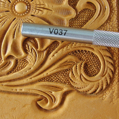 Scalloped Veiner Stamping Tool - Stainless Steel | Pro Leather Carvers