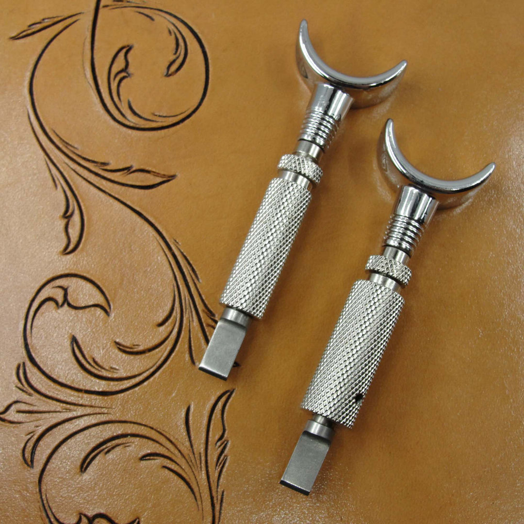 E-outstanding Swivel Knife 1Set Alloy Steel Rotating Carving Knife Leather Engraving Knife DIY Handmade Adjustable Swivel Leather Tool
