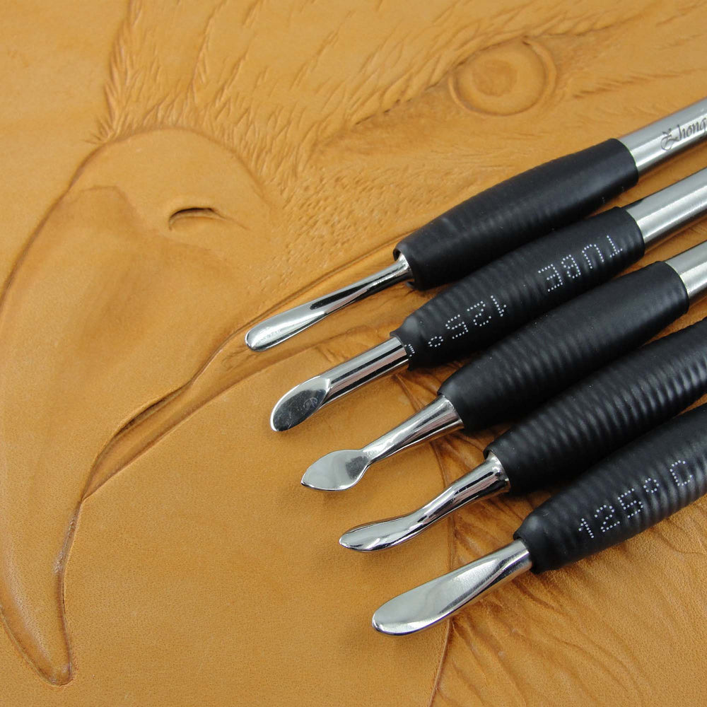 Zerodis 8Pcs Leather Carving Craft Kit Manual Carving Stylus Dotting Tools  Set for Embossing Pattern Spoon Carving Tool