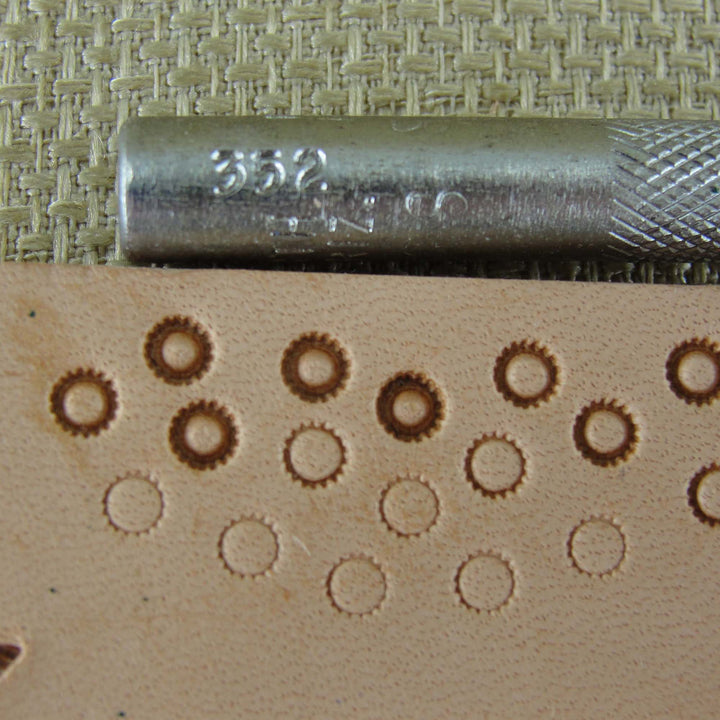 Vintage Ray Hackbarth #352 Lined Seeder Stamp | Pro Leather Carvers