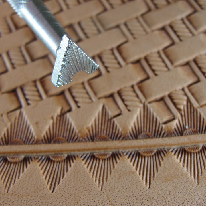 Vintage Craftool Co. #614 Triangle Border Stamp | Pro Leather Carvers