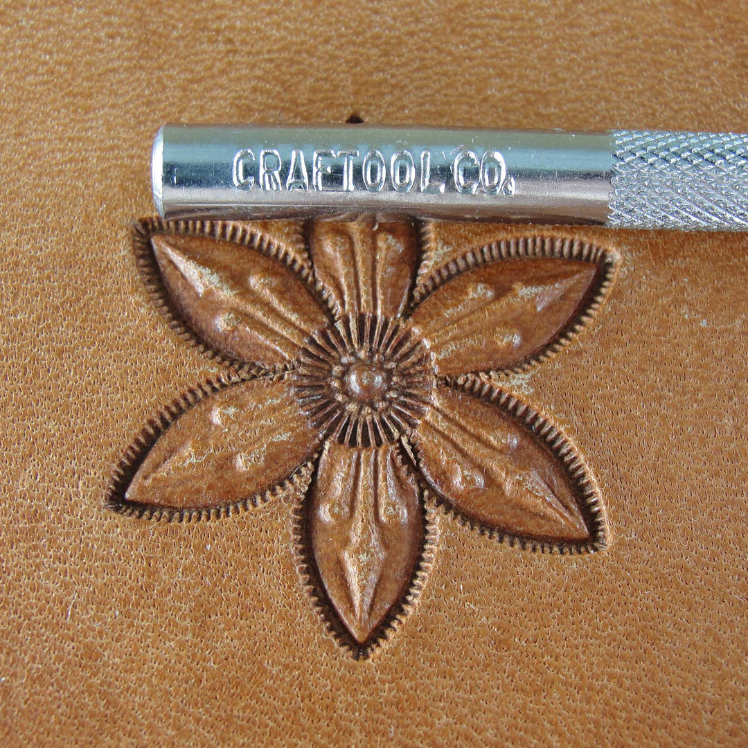 Vintage Craftool Co. #565 Flower Center Stamp | Pro Leather Carvers