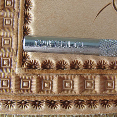Vintage Craftool Co. #604 Geometric Stamp | Pro Leather Carvers