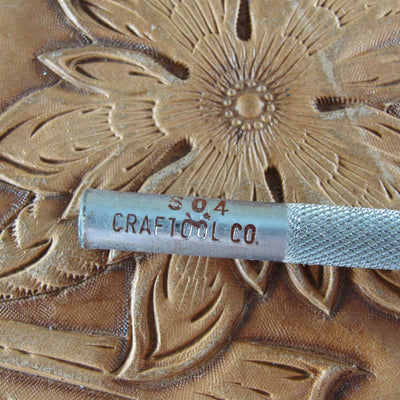 Vintage Craftool Co. #504 Flower Center Stamp | Pro Leather Carvers