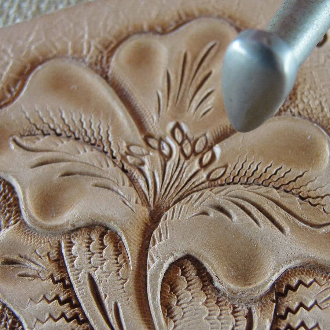 Vintage Leather Tool - Smooth Pear Shader Stamp | Pro Leather Carvers