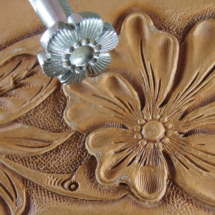 Vintage Craftool Co. #816 Flower Center Stamp | Pro Leather Carvers