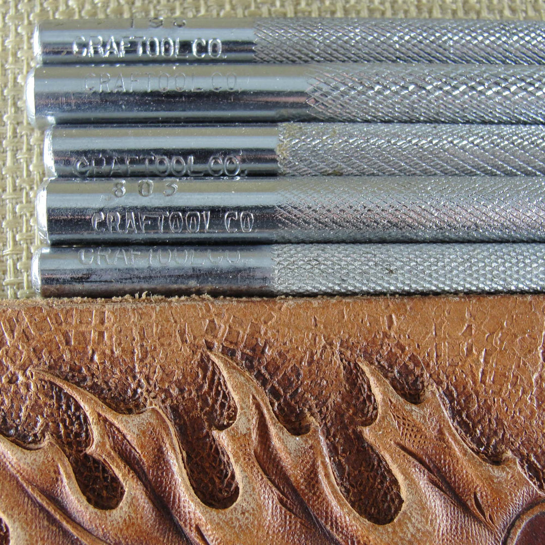 Vintage Craftool Co - Checkered Beveler Stamps | Pro Leather Carvers