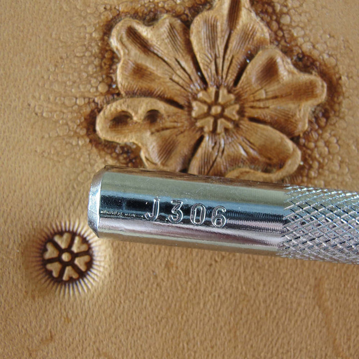 Heart Petal Flower Center Leather Stamping Tool | Pro Leather Carvers