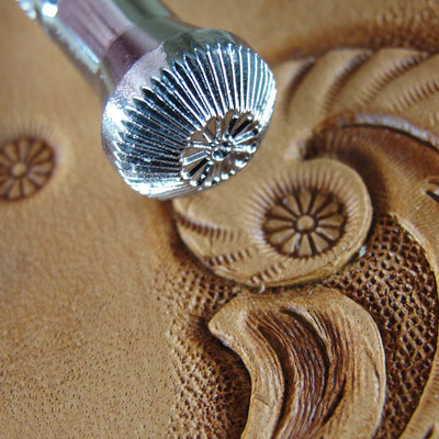J312 Flower Center Leather Stamping Tool, Japan | Pro Leather Carvers