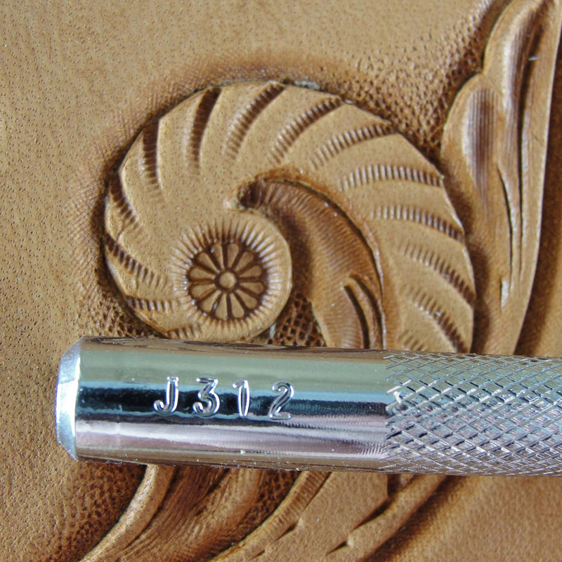 J312 Flower Center Leather Stamping Tool, Japan | Pro Leather Carvers