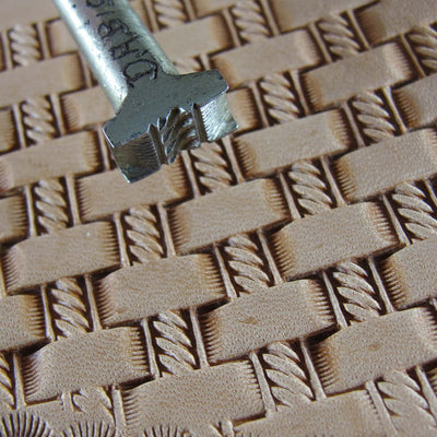 Vintage Leather Tool - Rope Basket Weave Stamp | Pro Leather Carvers